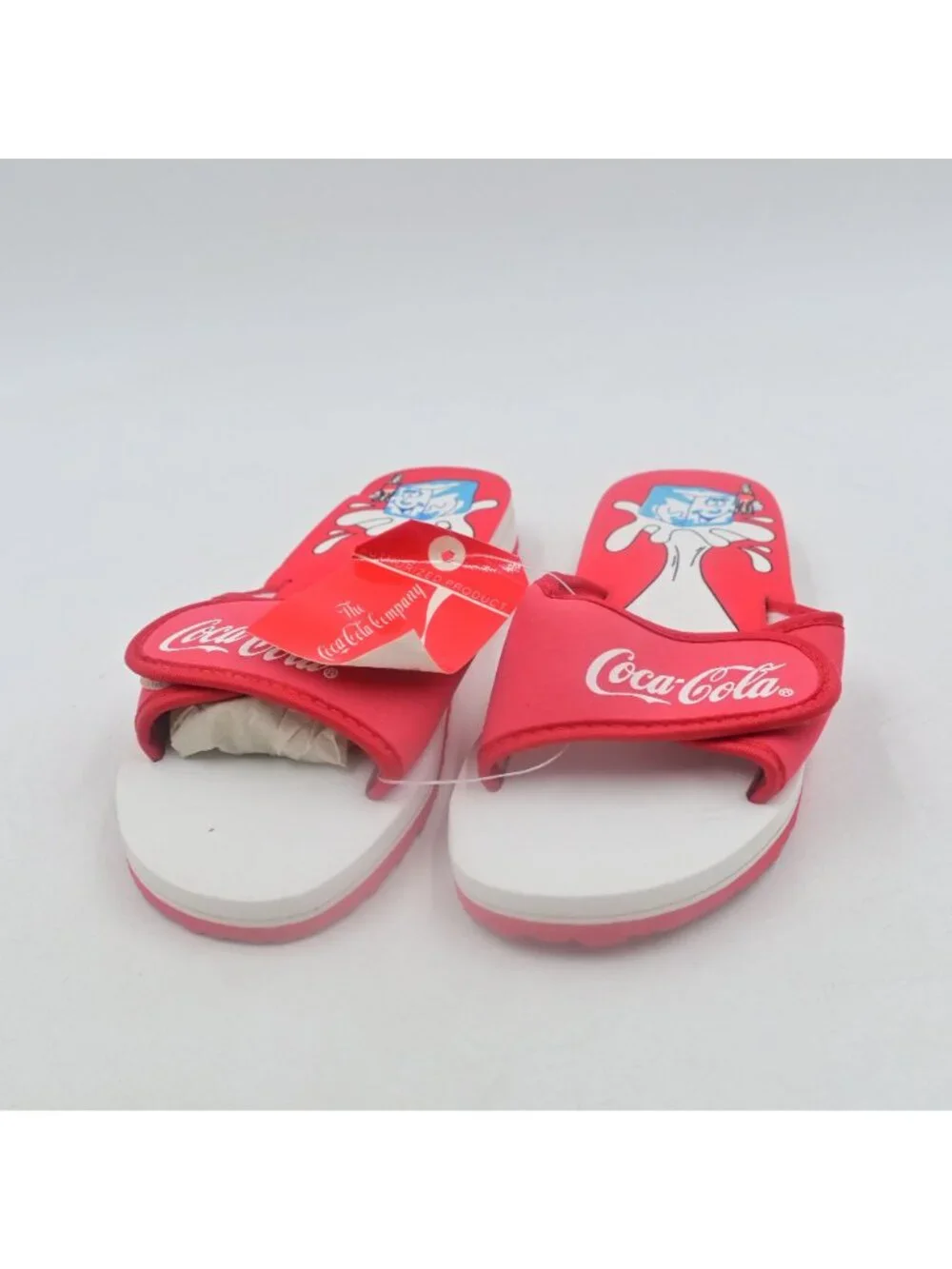 Coca Cola Flip Flops Sandals Red Beach Footwear New With Tags Vintage 1994